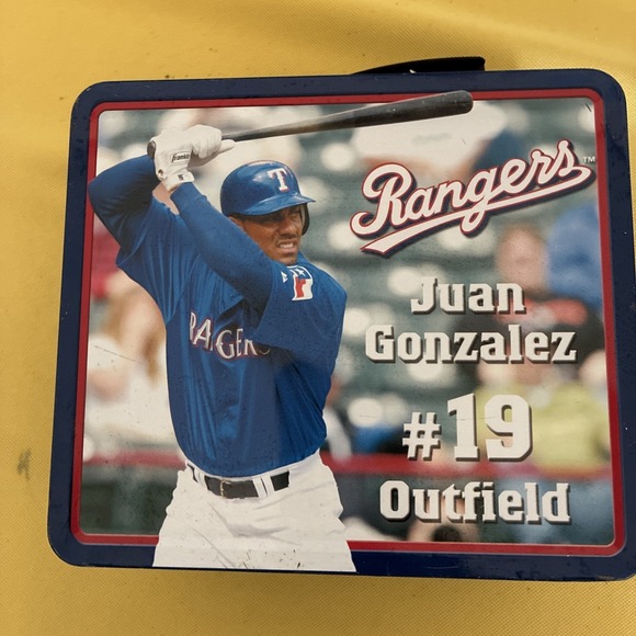 The Unbranded Brand Other - Vtg texas ranger juan gonzalez lunch box Dr Pepper